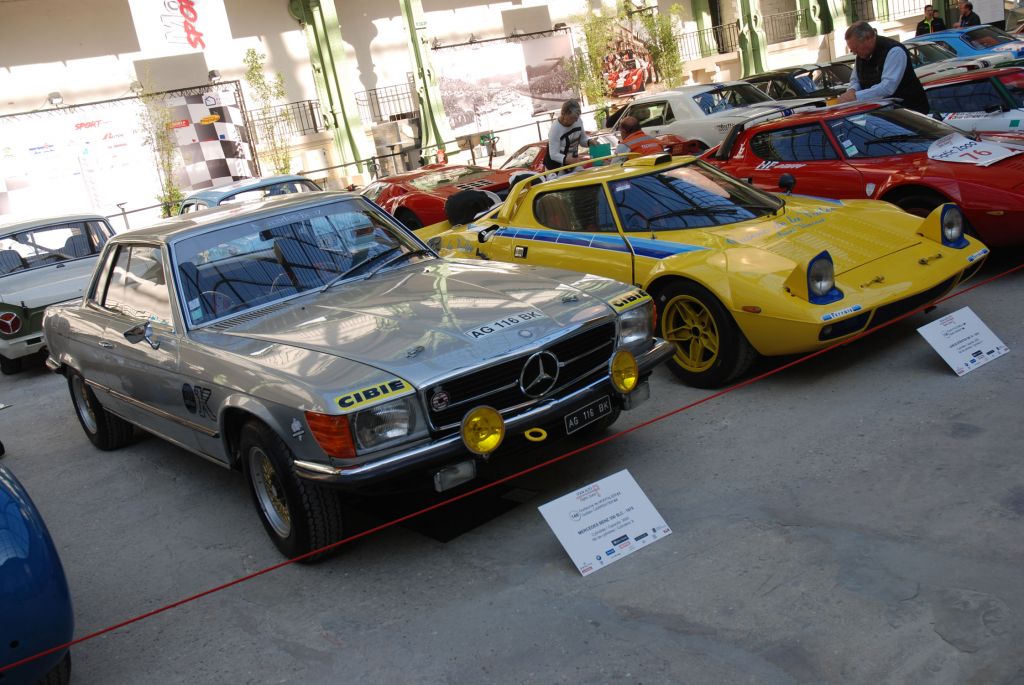 Mercedes 350 SLC et Lancia Stratos Groupe IV
