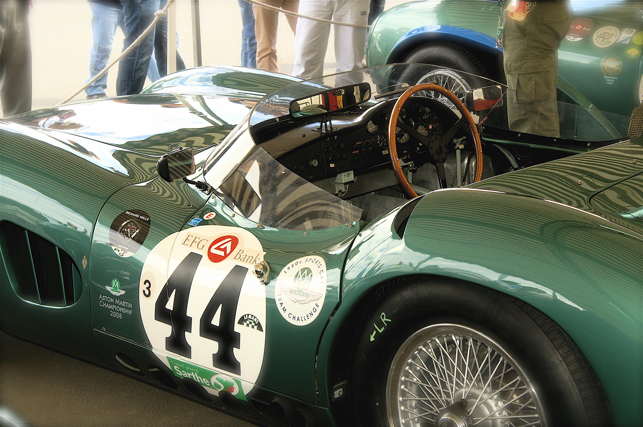 Photo ASTON MARTIN DBR 1 compétition 1959 - médiatheque Motorlegend.com